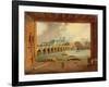 A View of Westminster Bridge (Oil on Panel)-Daniel Turner-Framed Giclee Print