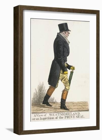 A View of Westmoreland, or an Impression of the Privy Seal, 1821-Richard Dighton-Framed Giclee Print