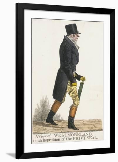 A View of Westmoreland, or an Impression of the Privy Seal, 1821-Richard Dighton-Framed Giclee Print