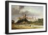 A View of Windsor Castle from the Brocas Meadows-Alfred Vickers-Framed Premium Giclee Print