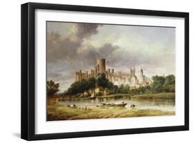 A View of Windsor Castle from the Brocas Meadows-Alfred Vickers-Framed Giclee Print