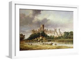 A View of Windsor Castle from the Brocas Meadows-Alfred Vickers-Framed Giclee Print