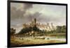 A View of Windsor Castle from the Brocas Meadows-Alfred Vickers-Framed Premium Giclee Print