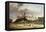 A View of Windsor Castle from the Brocas Meadows-Alfred Vickers-Framed Stretched Canvas