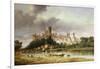 A View of Windsor Castle from the Brocas Meadows-Alfred Vickers-Framed Giclee Print