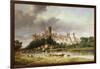 A View of Windsor Castle from the Brocas Meadows-Alfred Vickers-Framed Giclee Print