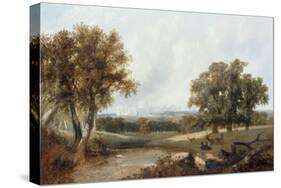 A View of Windsor from the Great Park-William Daniell-Stretched Canvas