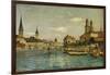 A View of Zurich with the River Limmat from the Quaibrucke Looking Towards the Fraumunstkirche,…-Otto Pilny-Framed Giclee Print