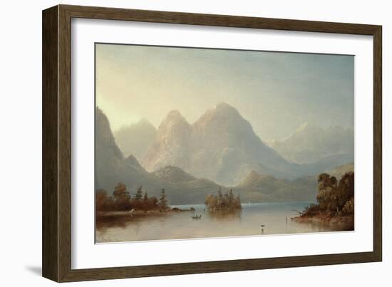A View on the Columbia River, Oregon, 1871-Norton Bush-Framed Giclee Print