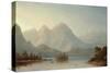 A View on the Columbia River, Oregon, 1871-Norton Bush-Stretched Canvas