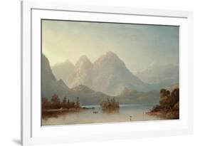 A View on the Columbia River, Oregon, 1871-Norton Bush-Framed Giclee Print