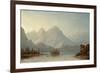 A View on the Columbia River, Oregon, 1871-Norton Bush-Framed Giclee Print