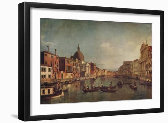 'A View on the Grand Canal Venice', c1740, (c1915)-Canaletto-Framed Giclee Print