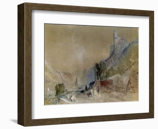 A View on the Rhine-J^ M^ W^ Turner-Framed Giclee Print