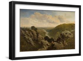 A View on the Wharf Near Pateley Bridge, Yorkshire-Edmund John Niemann-Framed Giclee Print