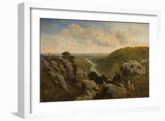 A View on the Wharf Near Pateley Bridge, Yorkshire-Edmund John Niemann-Framed Giclee Print