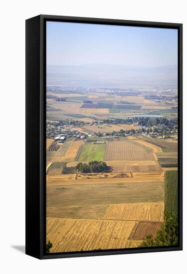 A View over Jezreel Valley from Mount Precipice, Nazareth, Galilee Region, Israel, Middle East-Yadid Levy-Framed Stretched Canvas