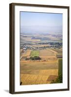 A View over Jezreel Valley from Mount Precipice, Nazareth, Galilee Region, Israel, Middle East-Yadid Levy-Framed Photographic Print