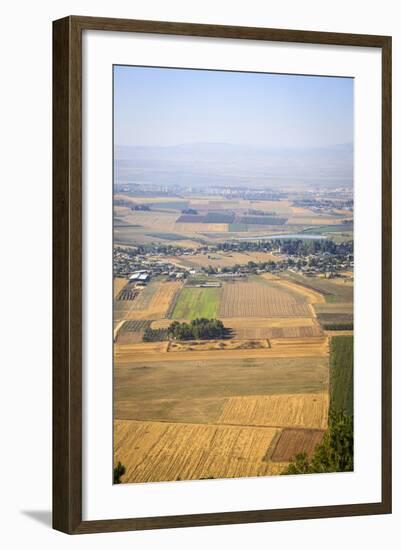 A View over Jezreel Valley from Mount Precipice, Nazareth, Galilee Region, Israel, Middle East-Yadid Levy-Framed Photographic Print