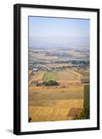 A View over Jezreel Valley from Mount Precipice, Nazareth, Galilee Region, Israel, Middle East-Yadid Levy-Framed Photographic Print