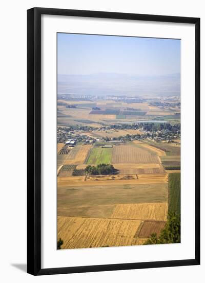 A View over Jezreel Valley from Mount Precipice, Nazareth, Galilee Region, Israel, Middle East-Yadid Levy-Framed Photographic Print