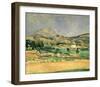 A View Over Mont St. Victoire-Paul Cézanne-Framed Art Print