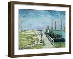 A View Over the Canal-Theo von Brockhusen-Framed Giclee Print