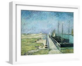 A View Over the Canal-Theo von Brockhusen-Framed Giclee Print