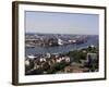 A View Over the City and Port from Michaeliskirche, Hamburg, Germany-Yadid Levy-Framed Photographic Print