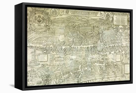 A View-Plan of Zurich, 1576-Murer & Froschauer-Framed Stretched Canvas