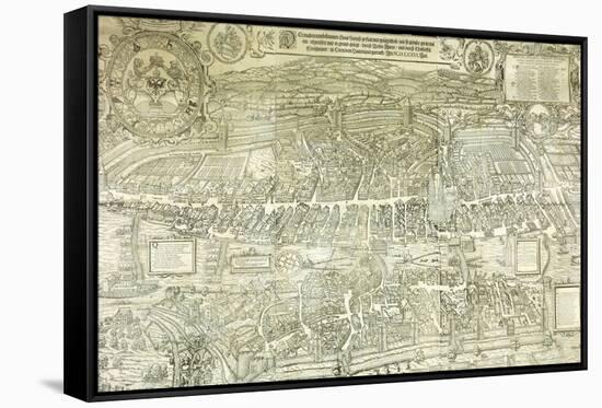 A View-Plan of Zurich, 1576-Murer & Froschauer-Framed Stretched Canvas