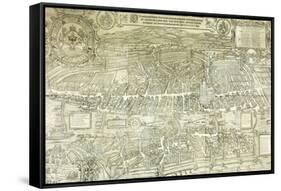 A View-Plan of Zurich, 1576-Murer & Froschauer-Framed Stretched Canvas