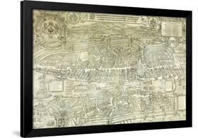 A View-Plan of Zurich, 1576-Murer & Froschauer-Framed Giclee Print