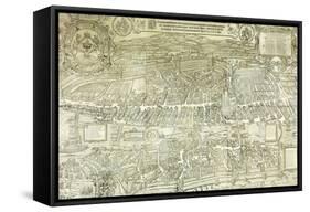 A View-Plan of Zurich, 1576-Murer & Froschauer-Framed Stretched Canvas