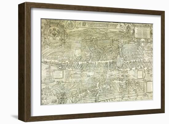 A View-Plan of Zurich, 1576-Murer & Froschauer-Framed Giclee Print