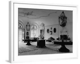 A View Showing the Entrance Hall at Leopoldskron, the Home of Max Reinhardt-John Phillips-Framed Premium Photographic Print