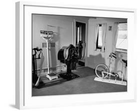 A View Showing the Exercise Room on President Rafael L. Trujillo's Yacht "Ramfis"-Thomas D^ Mcavoy-Framed Premium Photographic Print