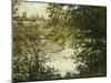 A View Through the Trees of La Grande Jatte Island-Claude Monet-Mounted Giclee Print
