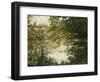 A View Through the Trees of La Grande Jatte Island-Claude Monet-Framed Giclee Print