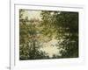 A View Through the Trees of La Grande Jatte Island-Claude Monet-Framed Giclee Print