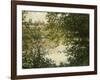 A View Through the Trees of La Grande Jatte Island-Claude Monet-Framed Giclee Print