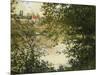 A View Through the Trees of La Grande Jatte Island-Claude Monet-Mounted Giclee Print