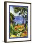 A View Through the Trees Of-Paul C?zanne-Framed Art Print