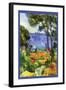 A View Through the Trees Of-Paul C?zanne-Framed Art Print