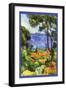 A View Through the Trees Of-Paul C?zanne-Framed Art Print