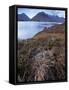 A View Towards the Cuillin Hills Across Loch Ainort on the Isle of Skye, Scotland, United Kingdom-Jon Gibbs-Framed Stretched Canvas