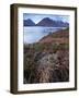 A View Towards the Cuillin Hills Across Loch Ainort on the Isle of Skye, Scotland, United Kingdom-Jon Gibbs-Framed Photographic Print