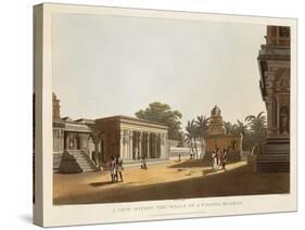 A View Within the Walls of a Pagoda, Madras, from 'A Brief History of Ancient and Modern India'-Colonel Francis Swain Ward-Stretched Canvas