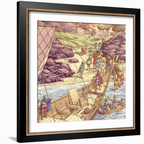 A Viking Raid-Pat Nicolle-Framed Giclee Print