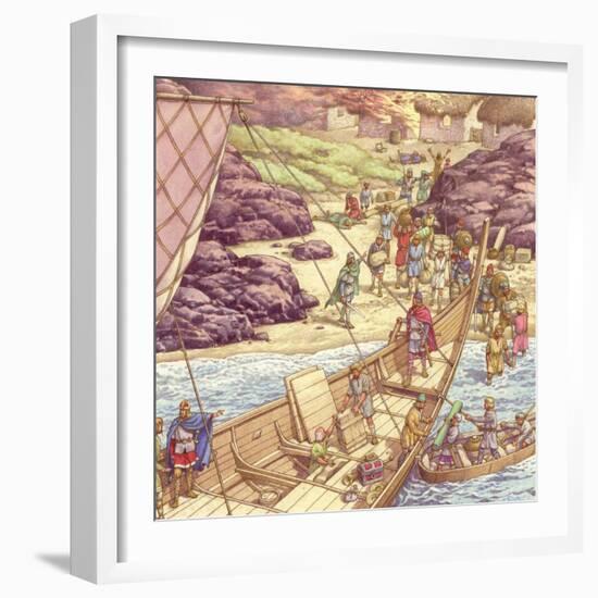 A Viking Raid-Pat Nicolle-Framed Giclee Print